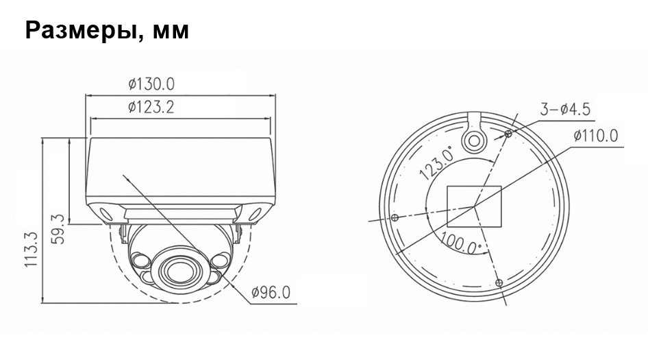 IP камера DIVITEC DS-IPD8080EE-MZ