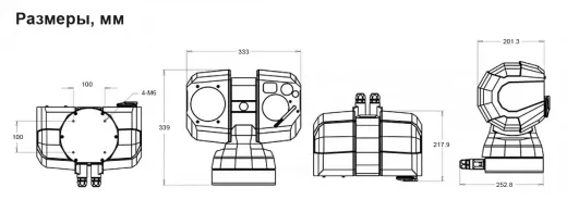 DIVITEC DT-DLF62/T50/Z46 Двухспектральный PTZ тепловизор дальнего наблюдения